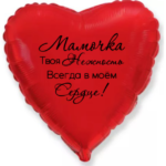 Макет на сердце 18 (46 см) Мамочка, твоя нежность (день матери)