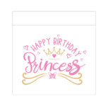 Фото макета коробки для плоттера Silhouette Happy birthday Princess