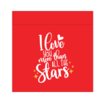 Фото макета коробки для плоттера Silhouette Love you more than all the stars